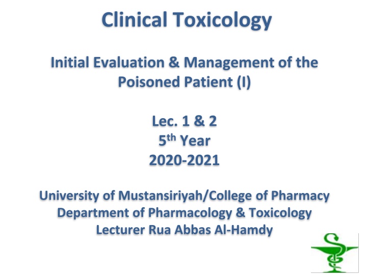clinical toxicology n.w