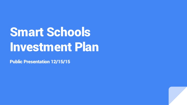 smart schools investment plan n.w