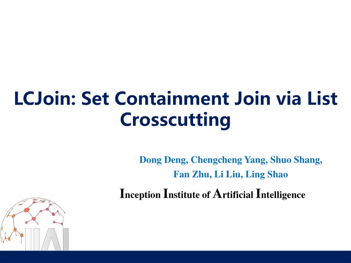 lcjoin set containment join via list crosscutting n.w