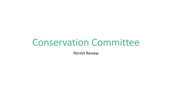 conservation committee n.w