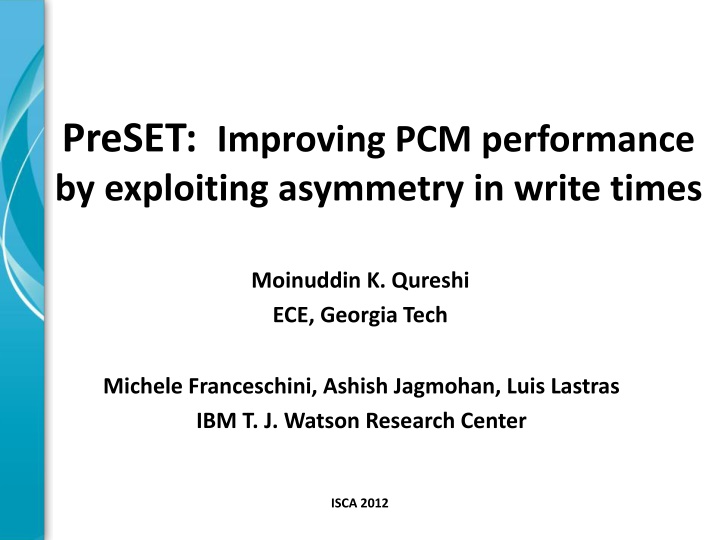 preset improving pcm performance by exploiting n.w