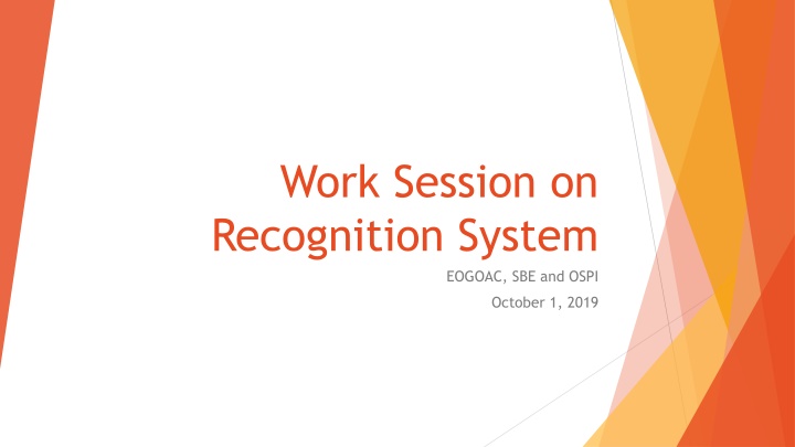work session on recognition system n.w