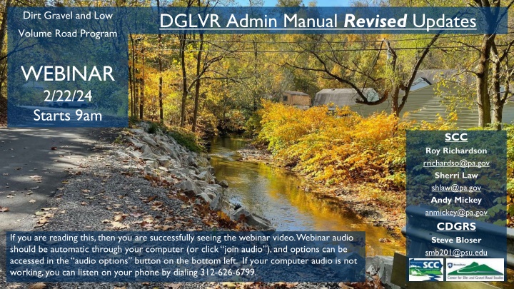 dirt gravel and low volume road program n.w