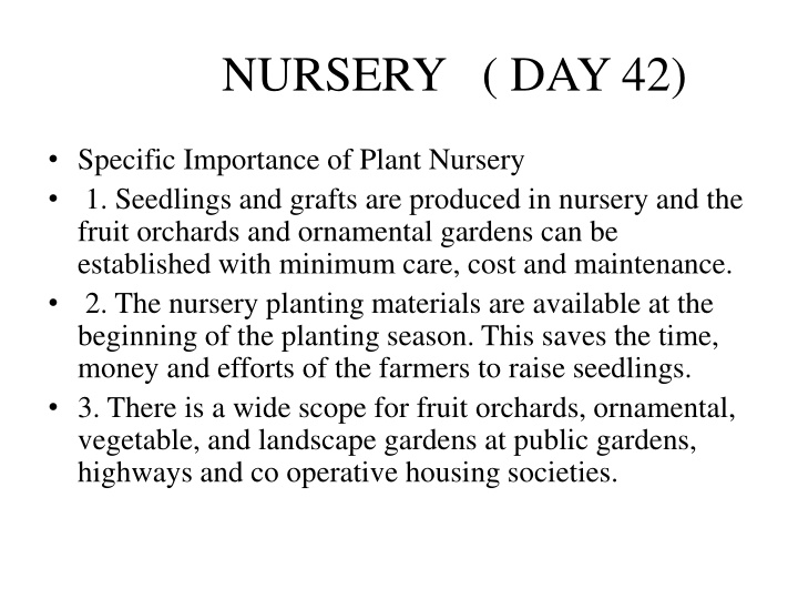 nursery day 42 n.w
