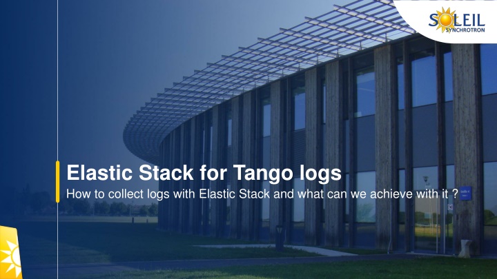 elastic stack for tango logs how to collect logs n.w