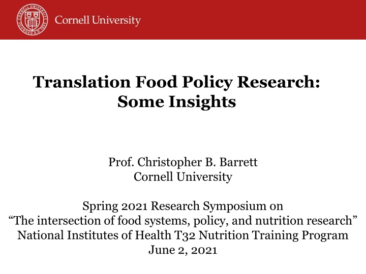 translation food policy research some insights n.w