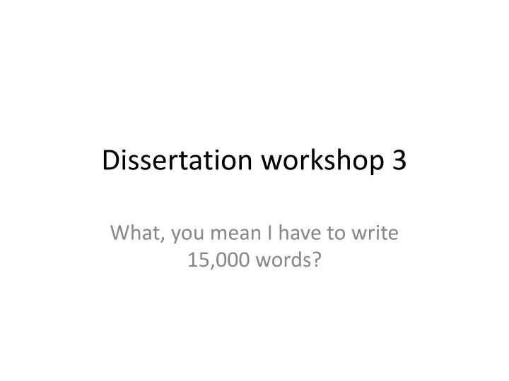 dissertation workshop 3 n.w