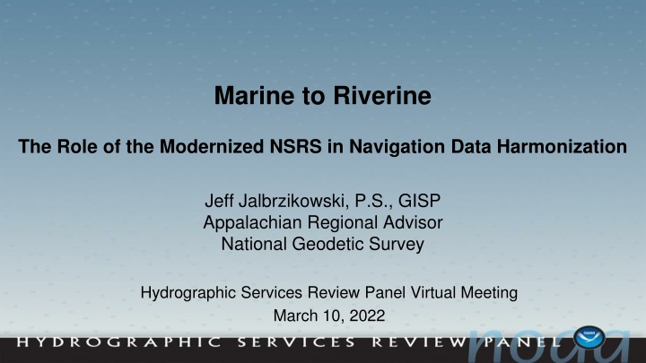 marine to riverine n.w