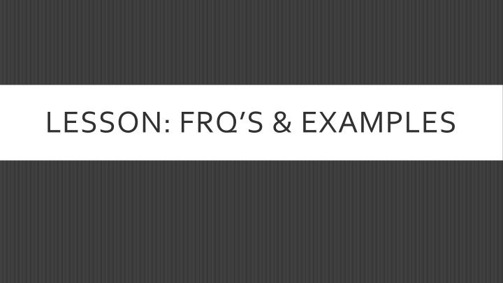 lesson frq s examples n.w
