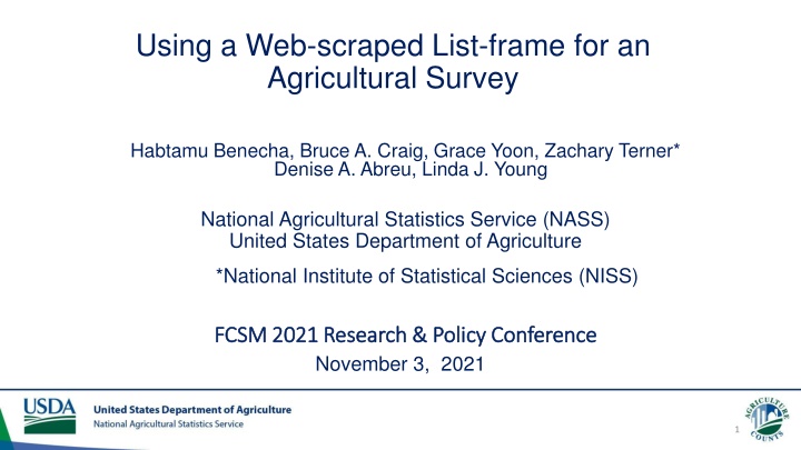 using a web scraped list frame n.w