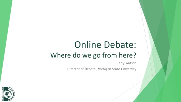 online debate where do we go from here n.w