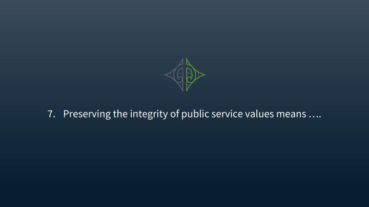 7 preserving the integrity of public service n.w