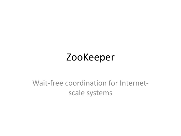zookeeper n.w
