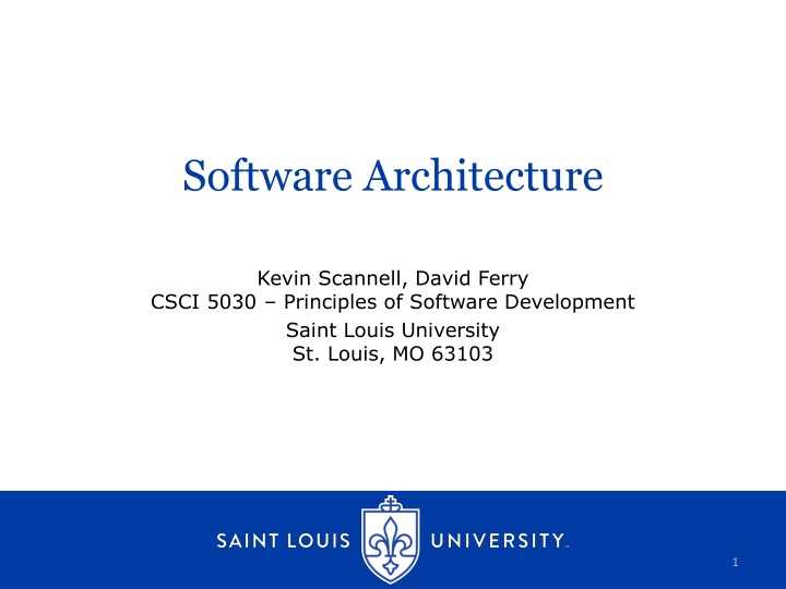 software architecture n.w