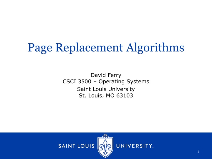 page replacement algorithms n.w