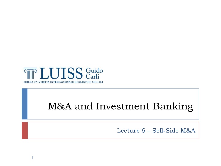 m a and investment banking n.w