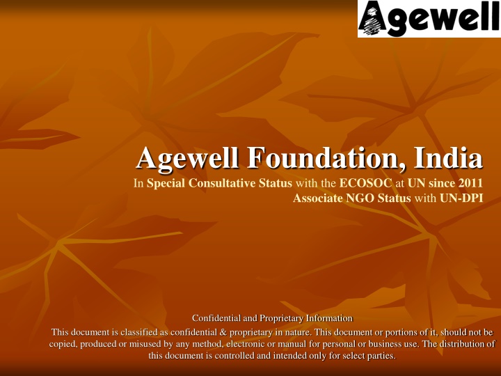 agewell foundation india in special consultative n.w