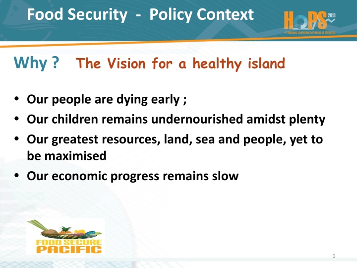 food security policy context n.w