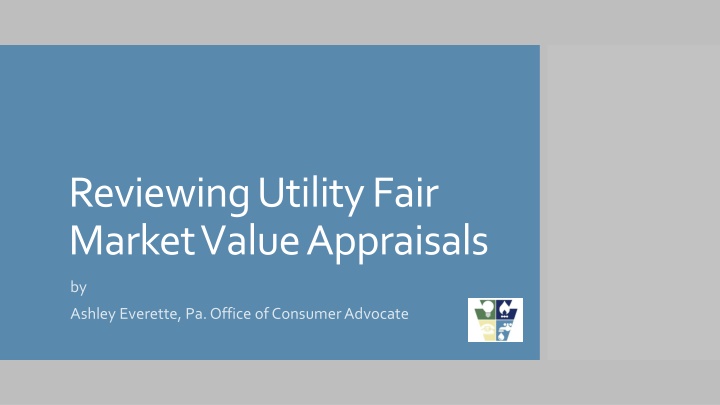 reviewing utility fair market value appraisals n.w