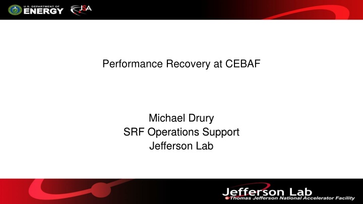 performance recovery at cebaf n.w