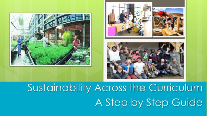 Sustainability Across the Curriculum - A Step-by-Step Guide