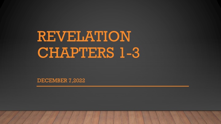 revelation chapters 1 3 n.w