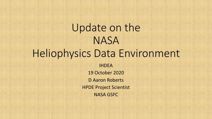 update on the nasa n.w