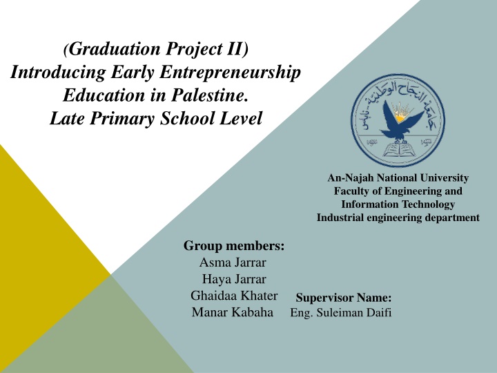 graduation project ii introducing early n.w