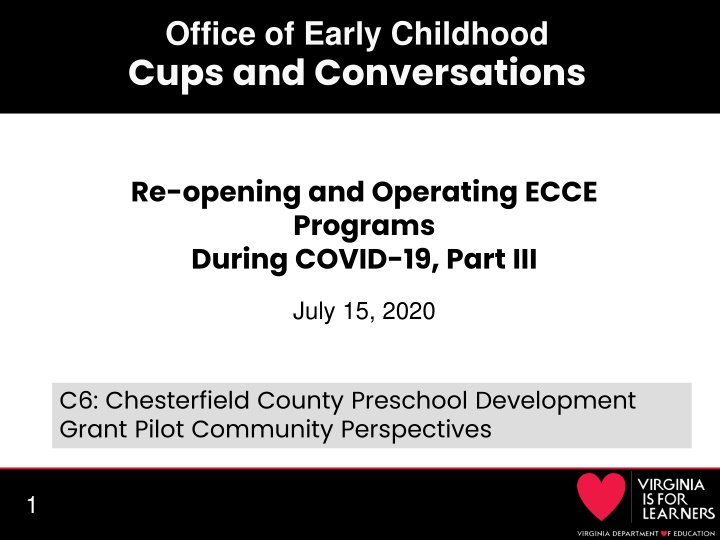 office of early childhood cups and conversations n.w