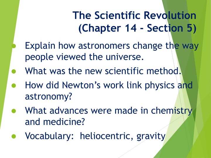 the scientific revolution chapter 14 section 5 n.w