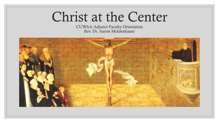 christ at the center cuwaa adjunct faculty n.w