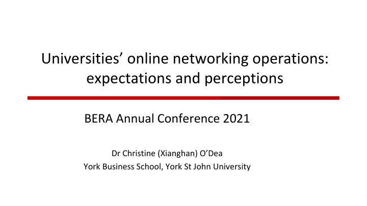 universities online networking operations n.w