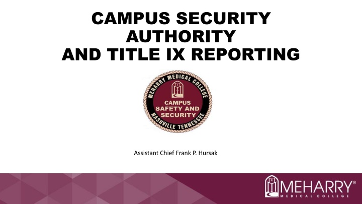 campus security authority and title ix reporting n.w