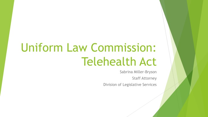 uniform law commission telehealth act n.w