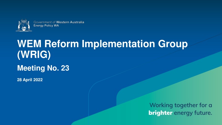wem reform implementation group wrig meeting no 23 n.w