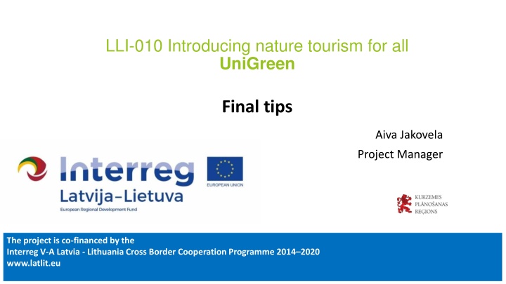 lli 010 introducing nature tourism n.w