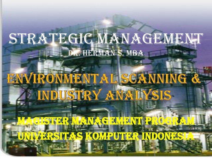 strategic management dr herman s mba n.w