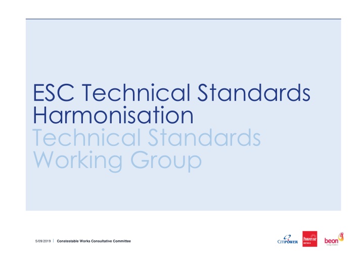 esc technical standards harmonisation technical n.w