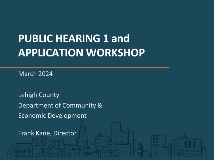 public hearing 1 and application workshop n.w
