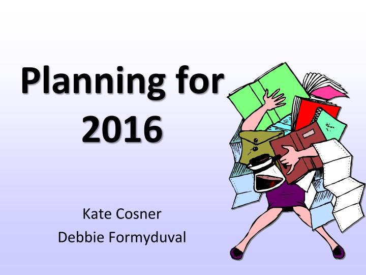 planning for 2016 n.w