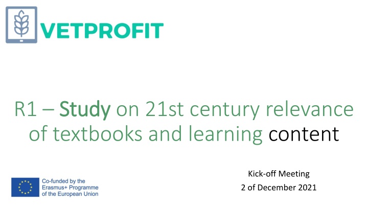 r1 study study on 21st century relevance n.w