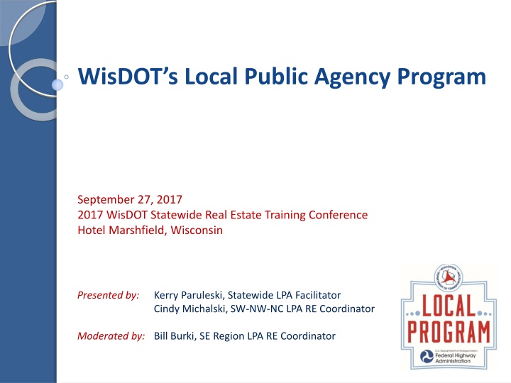 wisdot s local public agency program n.w