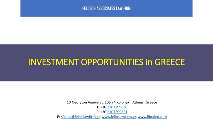 felios associates law firm n.w