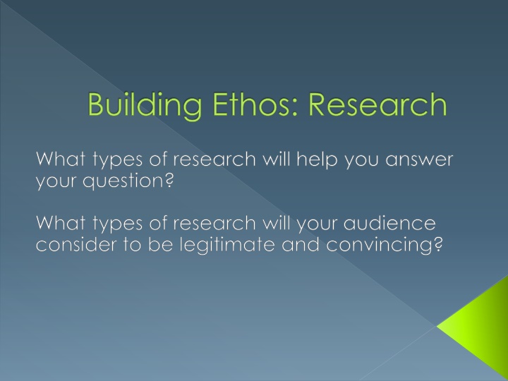 building ethos research n.w