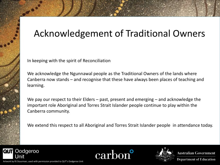 acknowledgement of traditional owners n.w