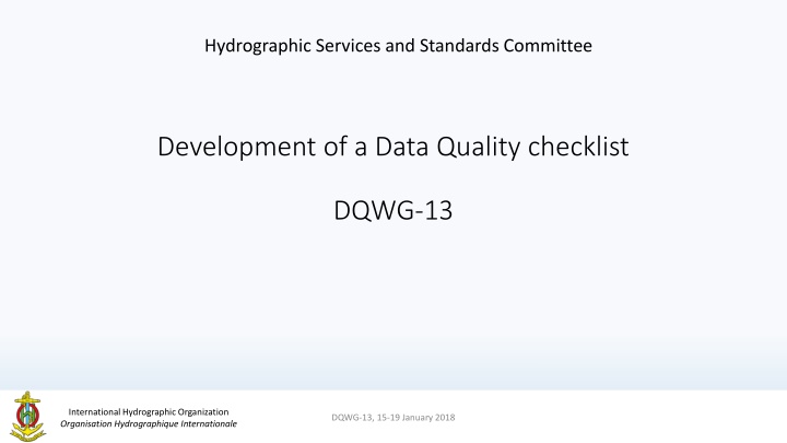 hydrographic services and standards committee n.w