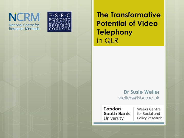 the transformative potential of video telephony n.w