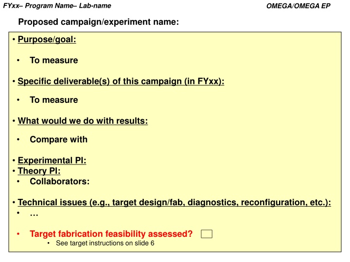 fyxx program name lab name n.w