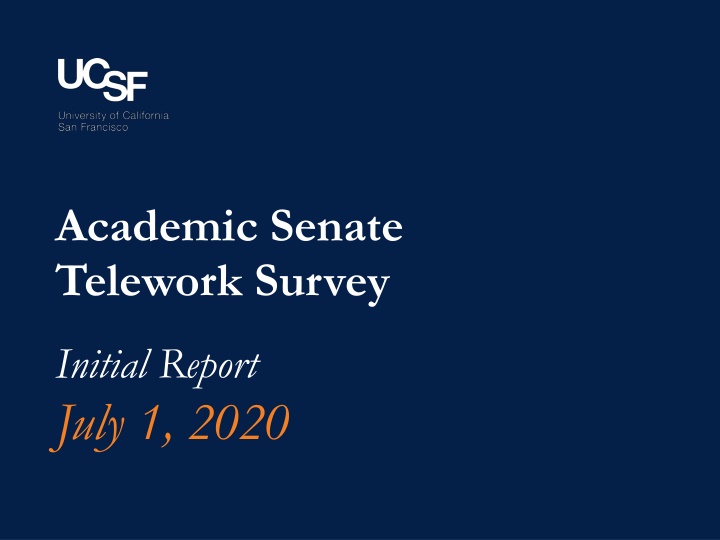 academic senate telework survey n.w