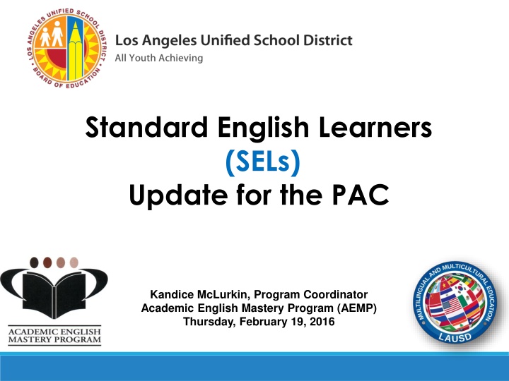 standard english learners sels update for the pac n.w